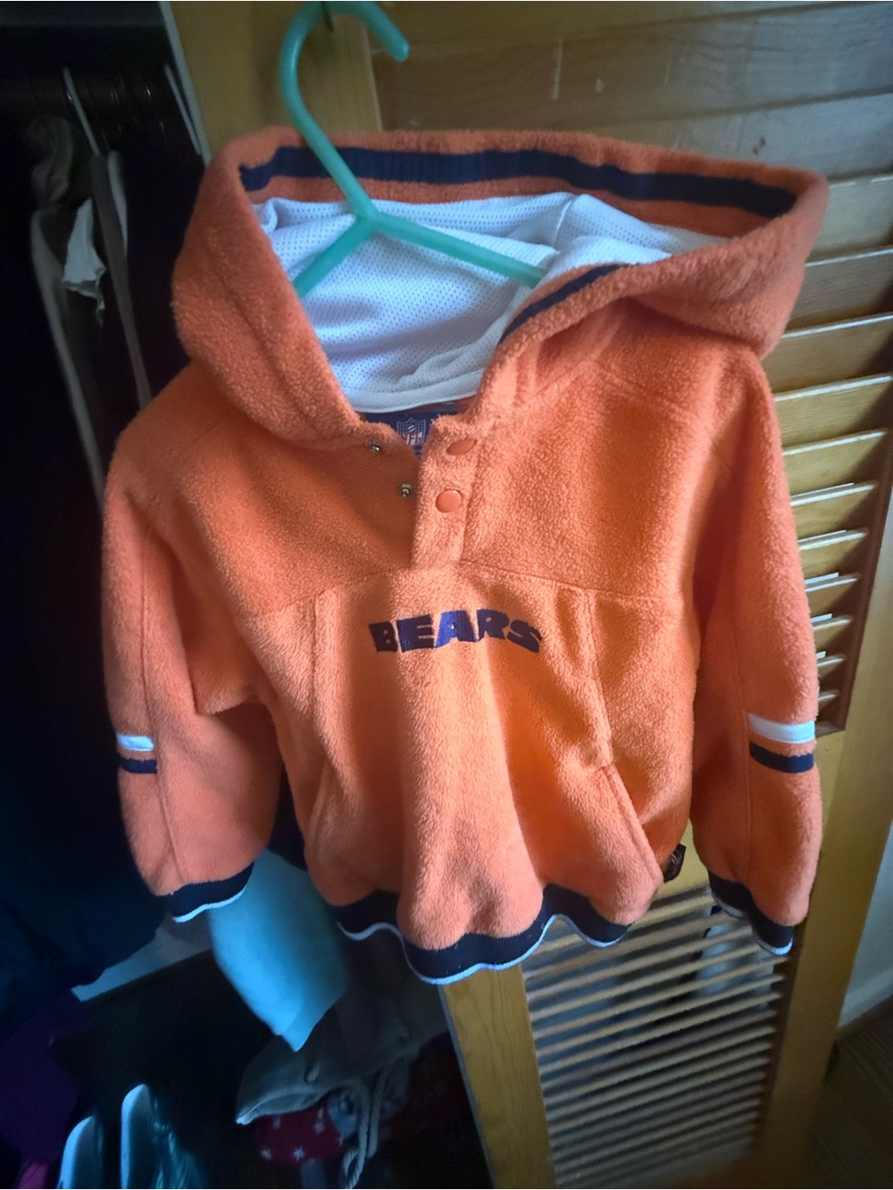 NFL Orange 'Bears' Kids Hooded Pullover